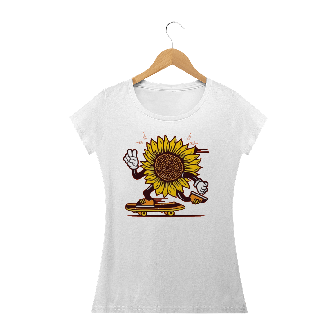 Nome do produto  Camiseta feminina: Girassol radical <d3