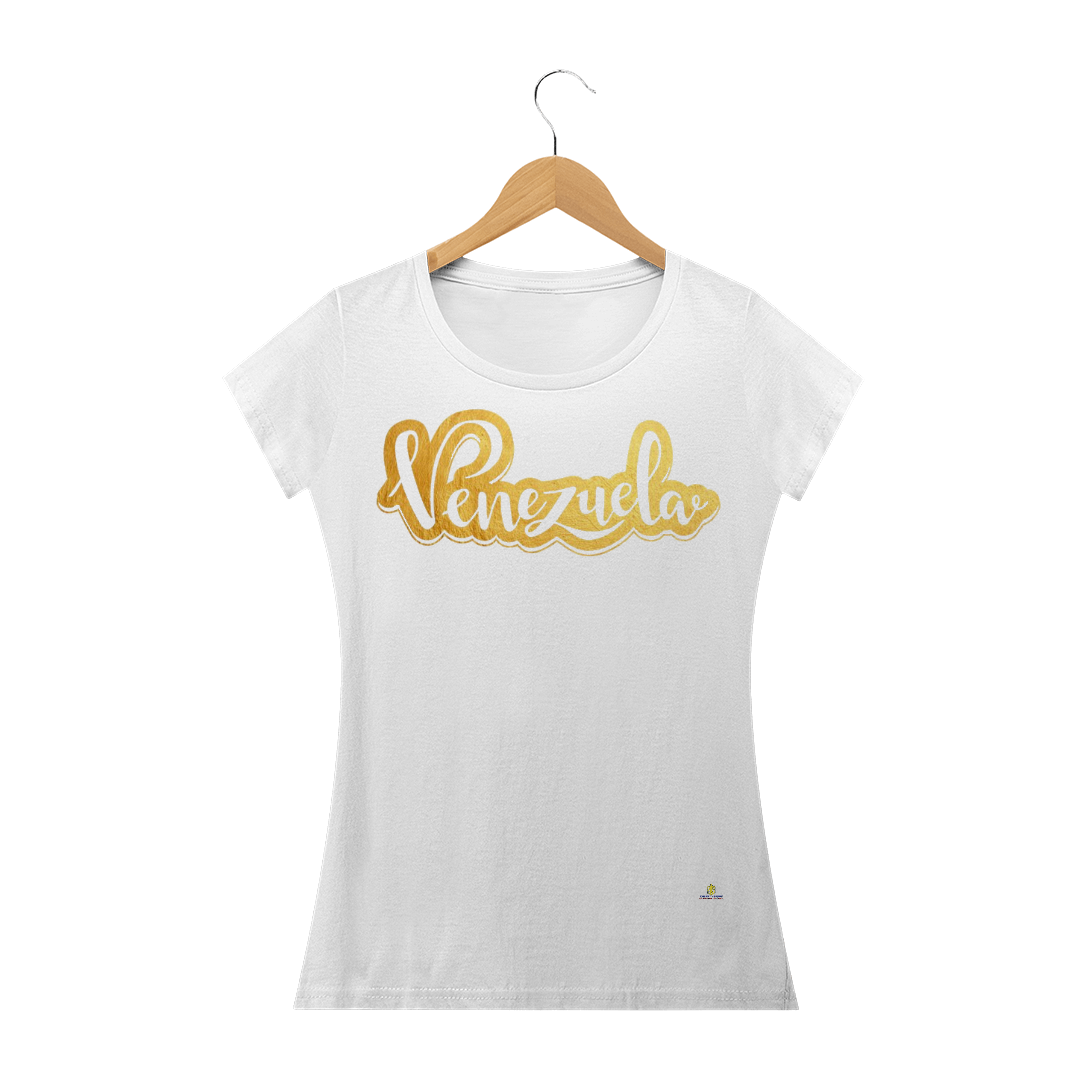 Nome do produto  Camiseta Venezuela Metal Ouro