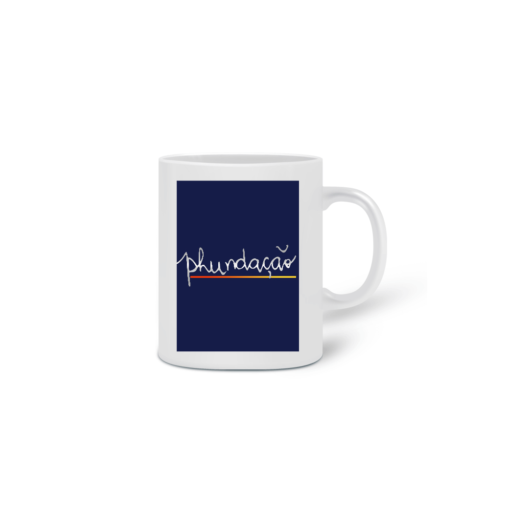 Nome do produto  Caneca Phundação Fundo Azul