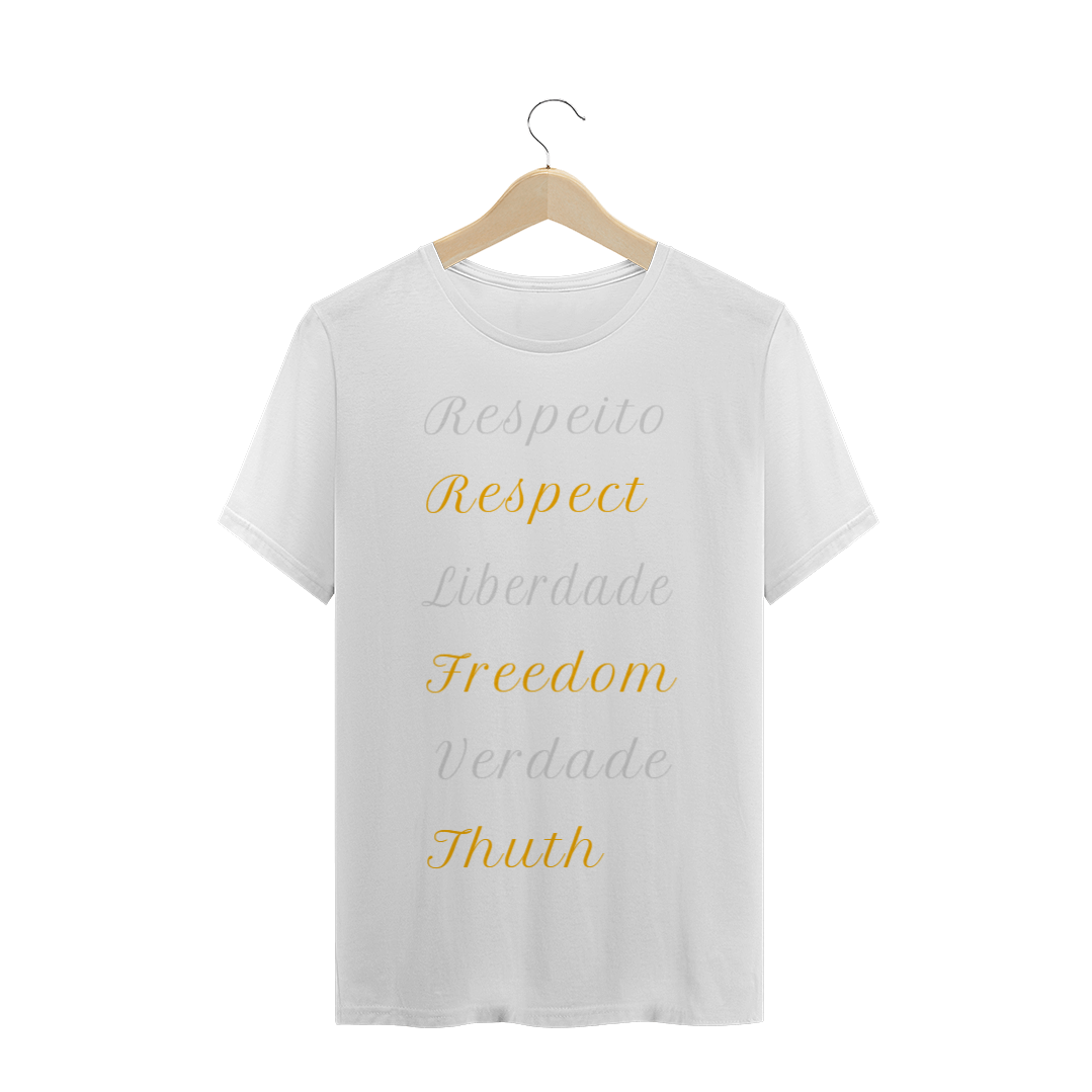 Nome do produto  T-shirt Estonada - Verdade, liberdade, respeito