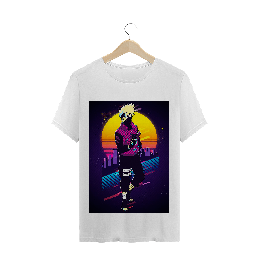 Nome do produto  Camiseta - Kakashi Neon Retrô