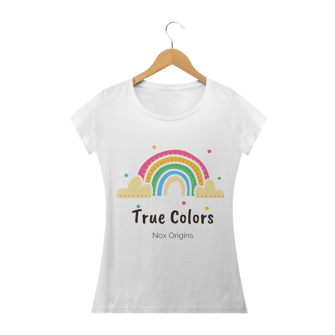 Nome do produto  Camiseta Baby Quality, True Colors - Nox