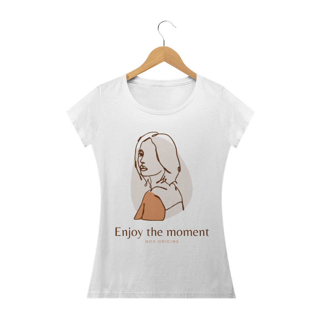 Nome do produto  Camiseta Baby Prime, Enjoy the moment - Nox