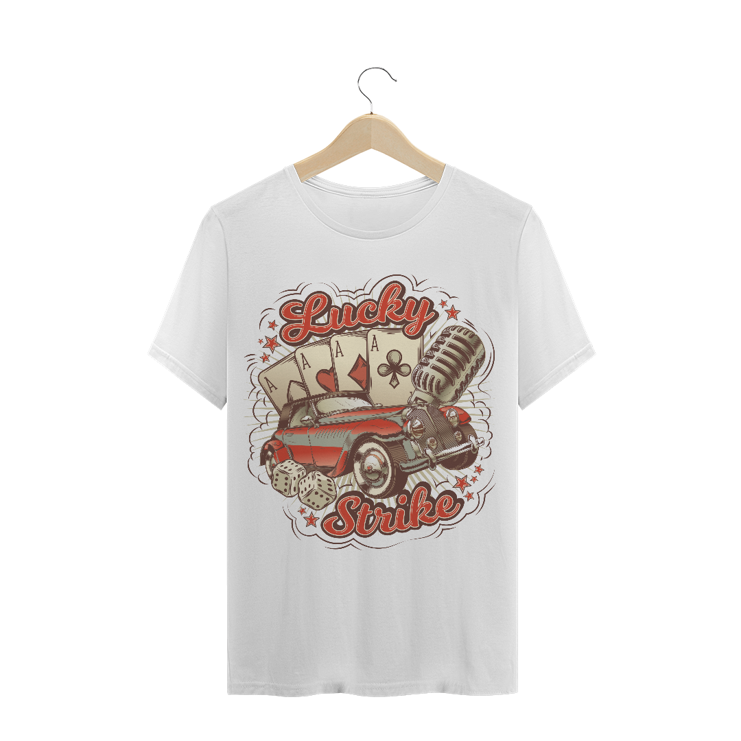 Nome do produto: Camiseta Lucky Strike Carro Retrô
