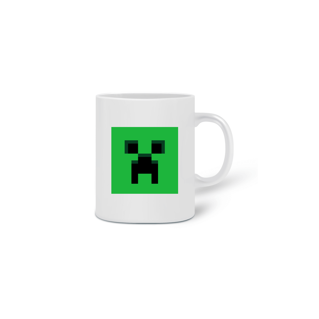 Nome do produto: Caneca Creeper Face - Minecraft