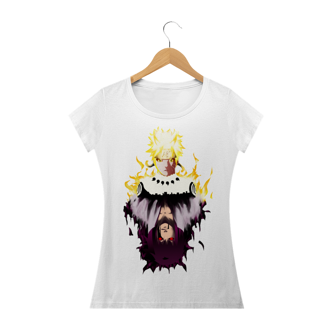 Nome do produto  camiseta naruto e sasuke femenina