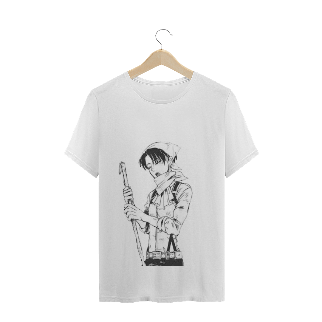 Nome do produto: Camiseta Levi Ackerman Limpando