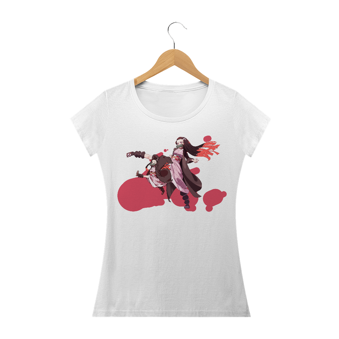 Nome do produto  Camiseta Feminina Kimetsu No Yaiba - Nezuco