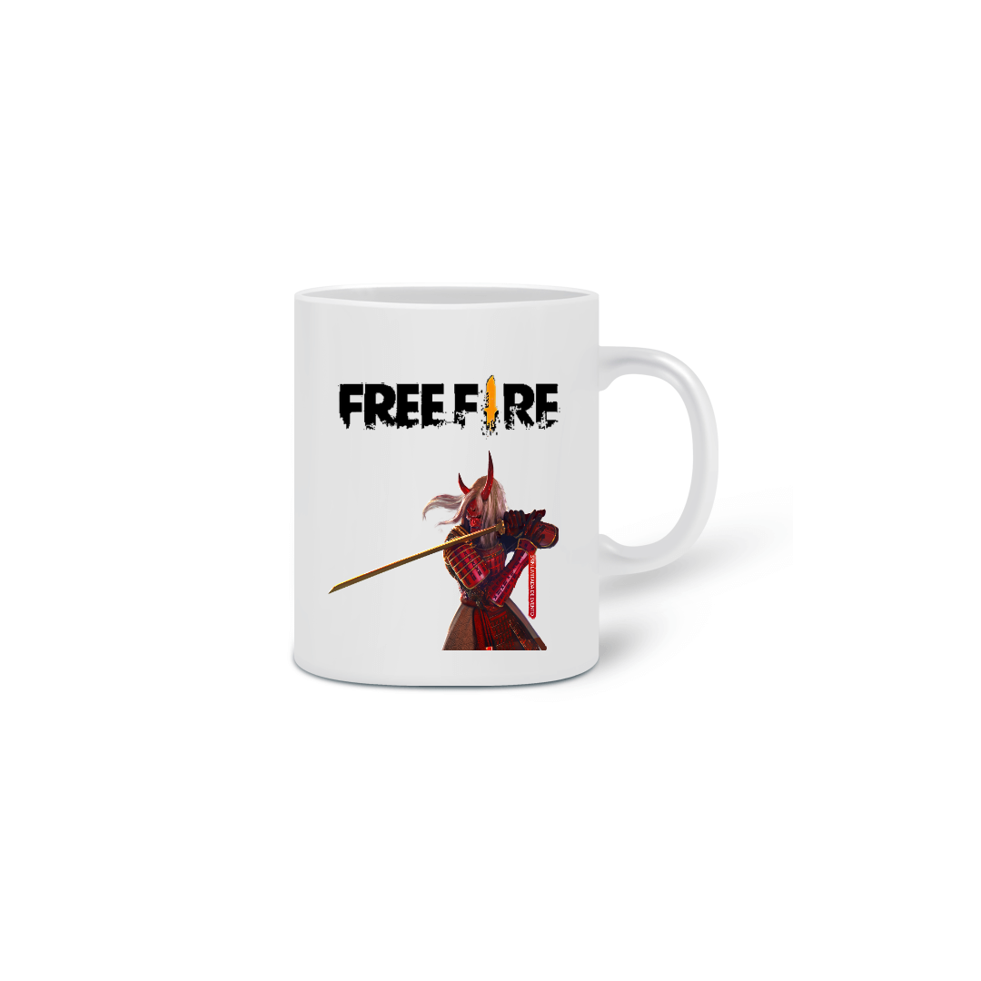 Nome do produto  caneca samurai free fire