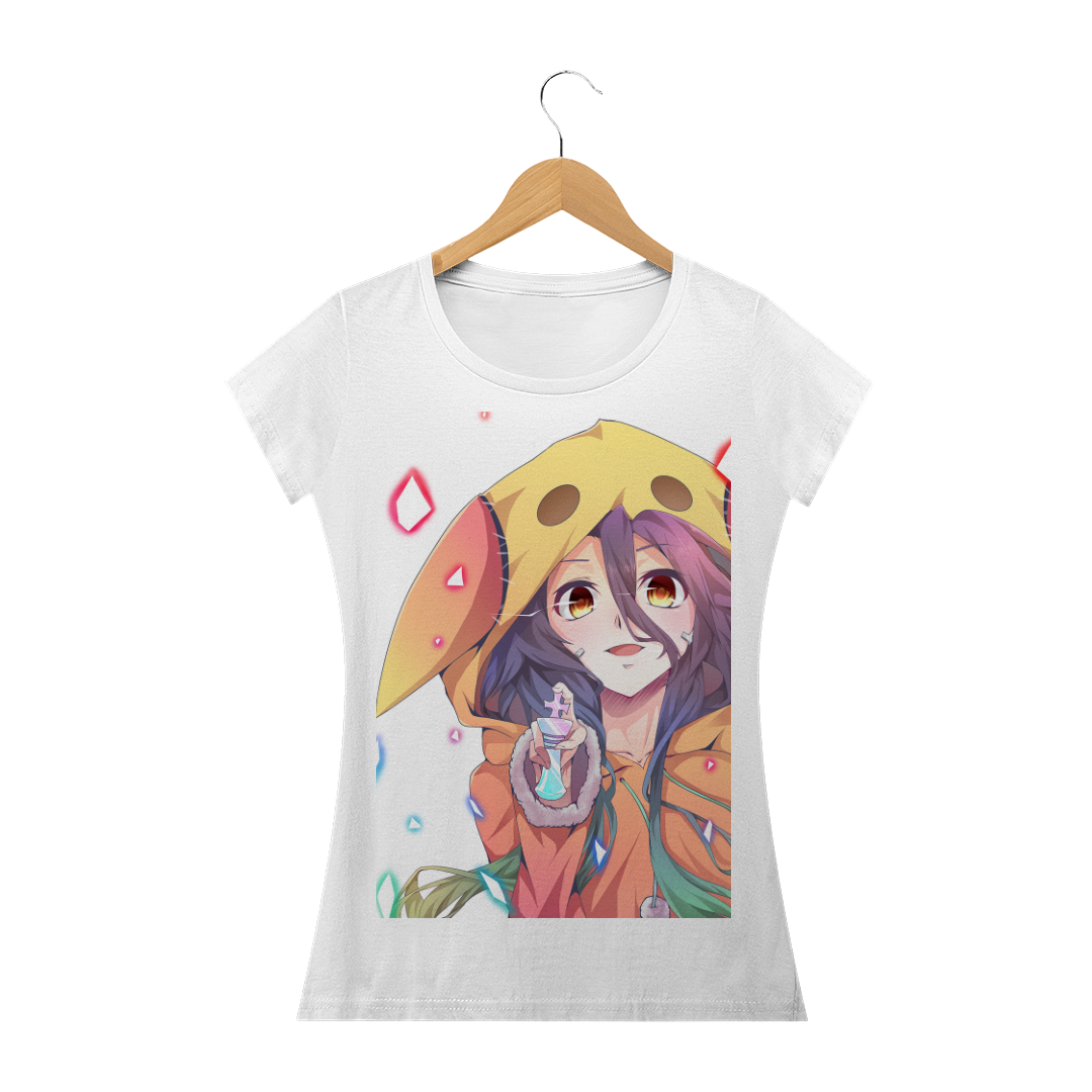 Nome do produto  Camiseta Feminina Anime No Game No Life