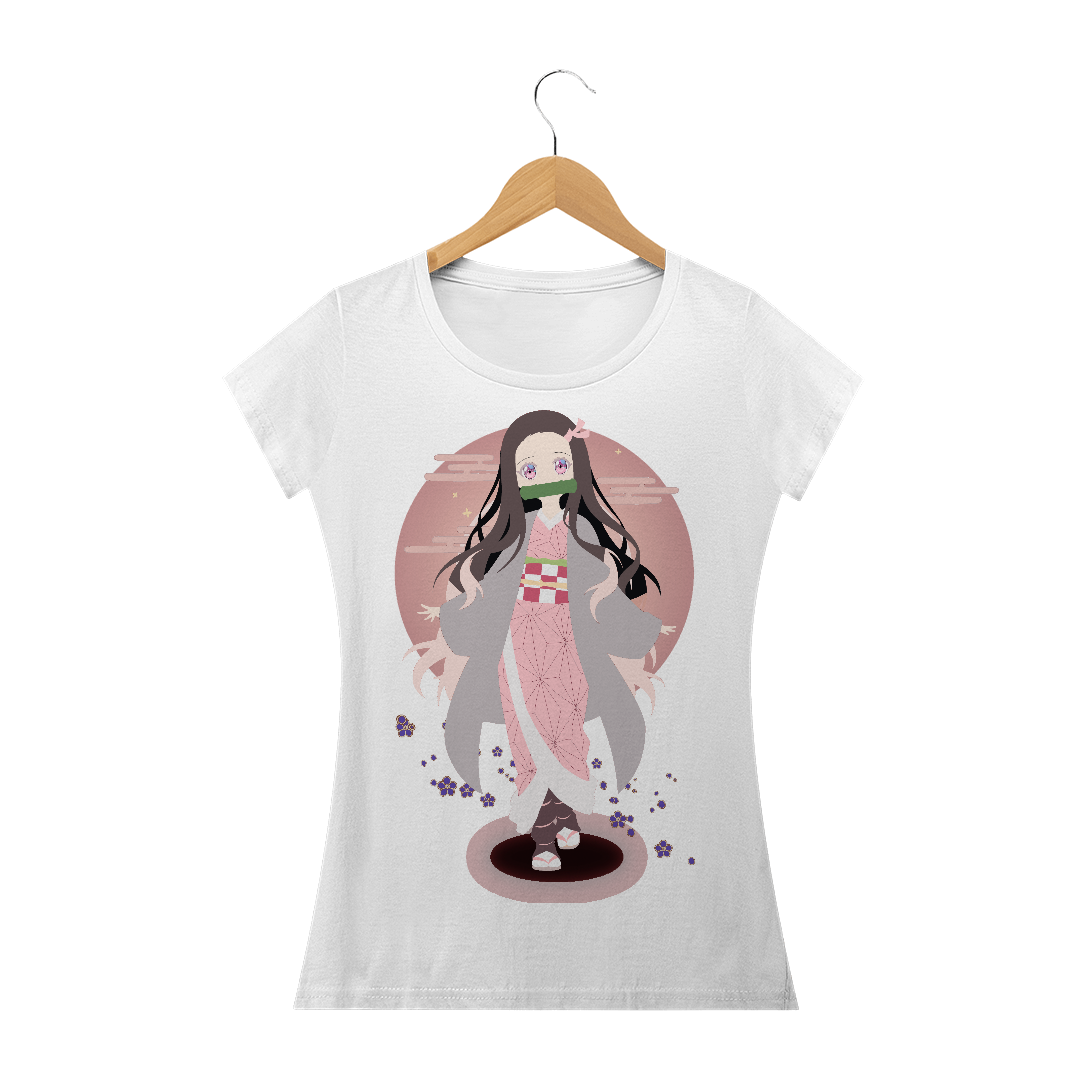 Nome do produto  Camiseta Feminina Kimetsu no Yaiba - Nezuco