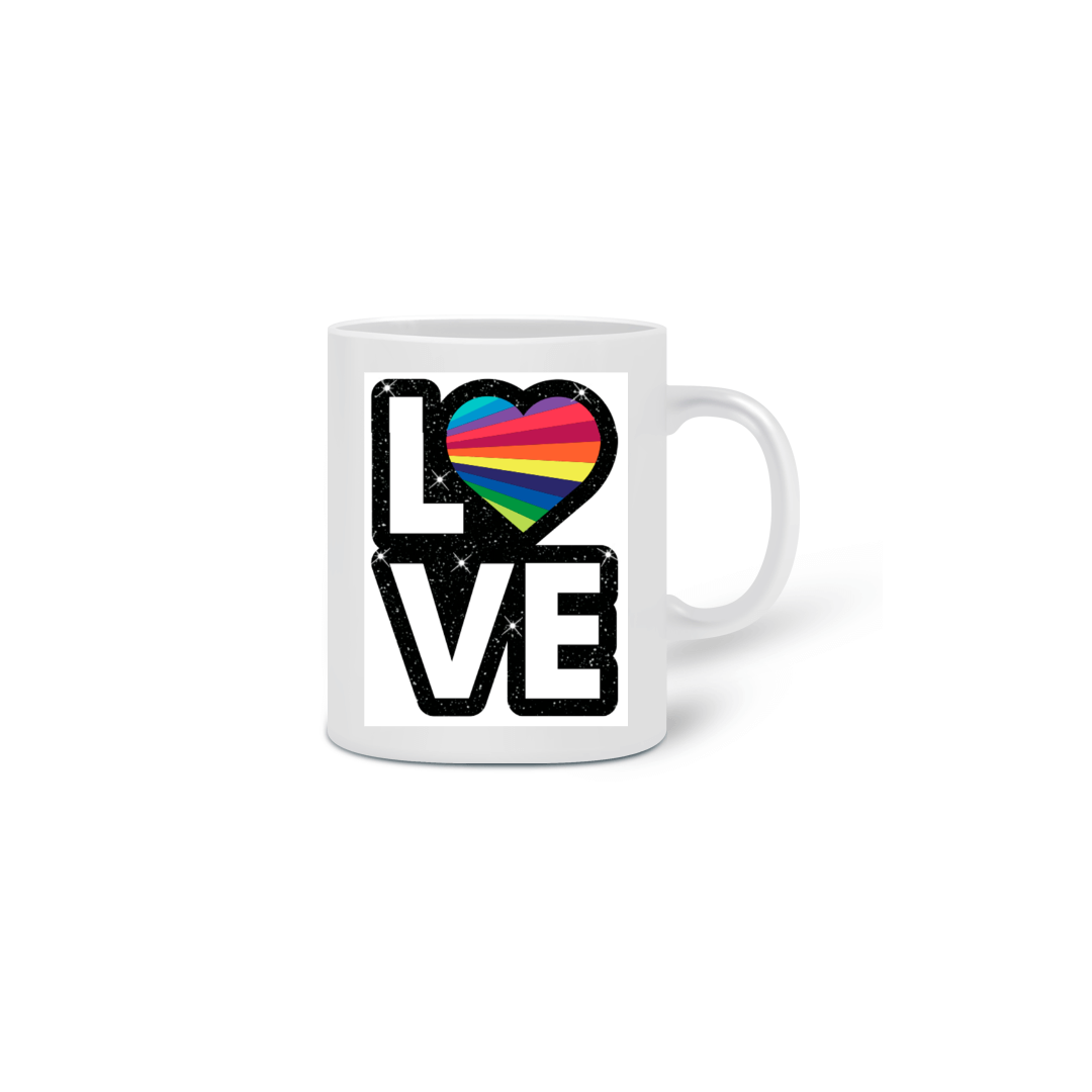 Nome do produto  Caneca LOVE LGBT