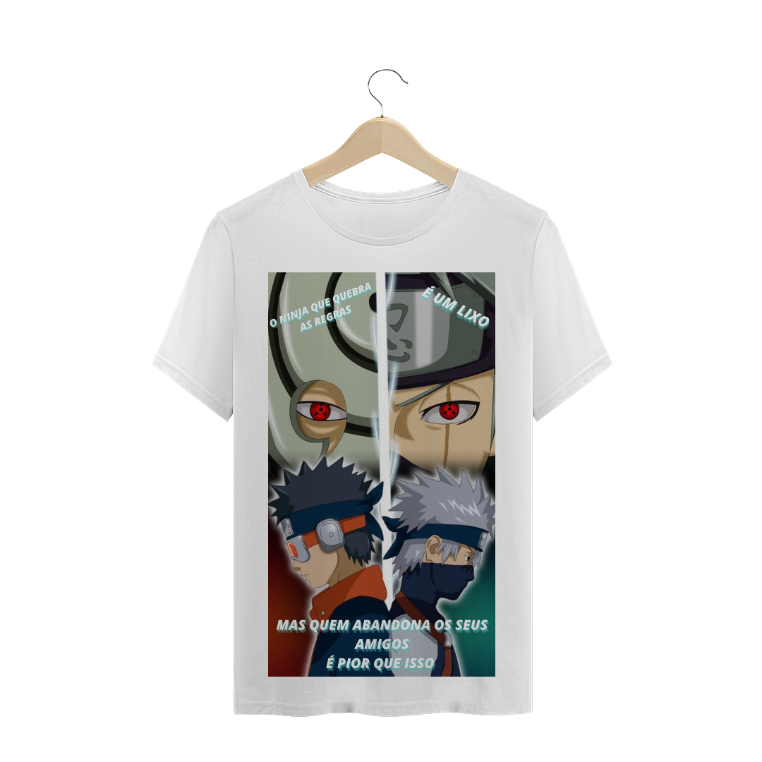 Nome do produto  CAMISA KAKASHI E OBITO - O NINJA QUE QUEBRA AS REGRAS