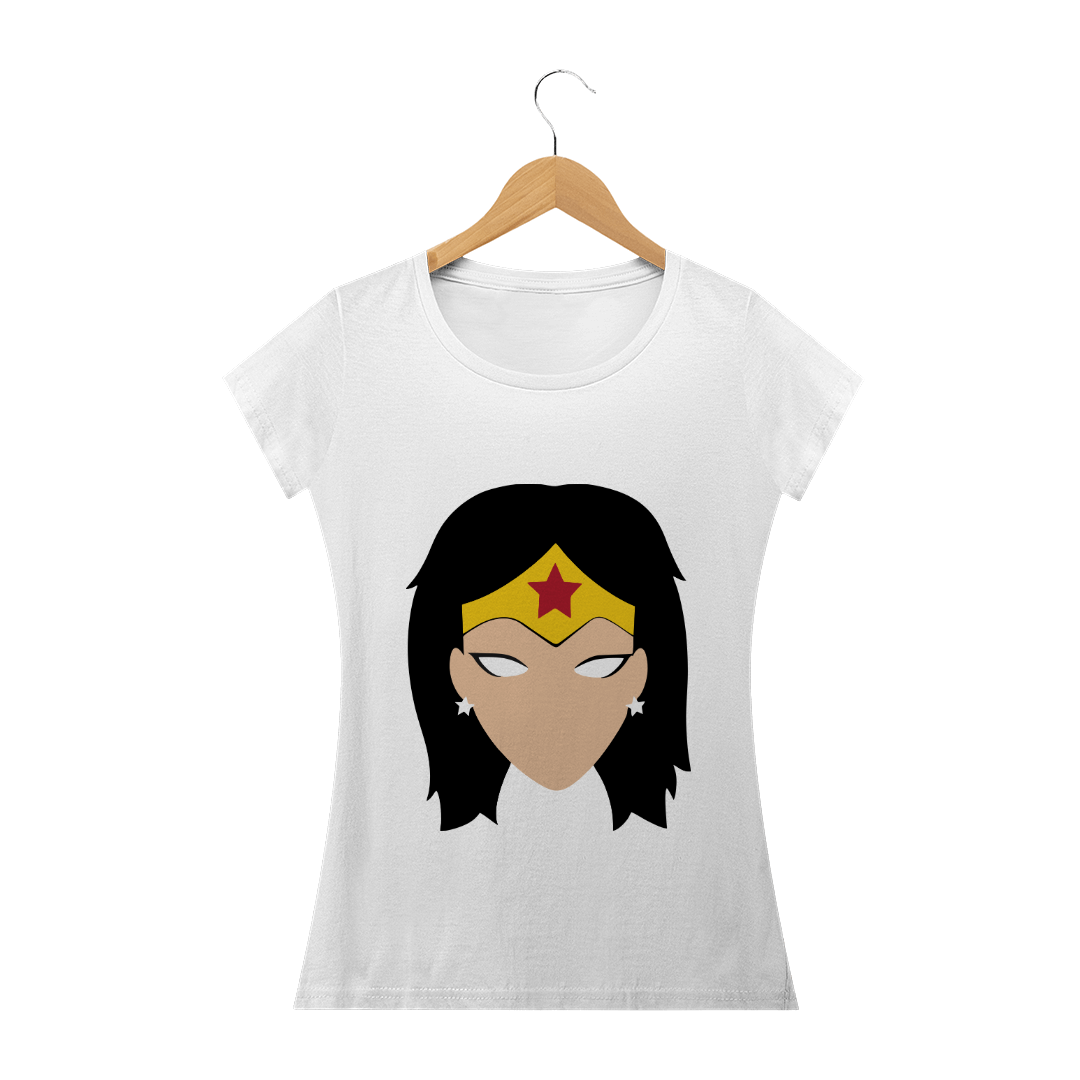 Nome do produto  Mulher Maravilha Minimalista - Camiseta Babylook