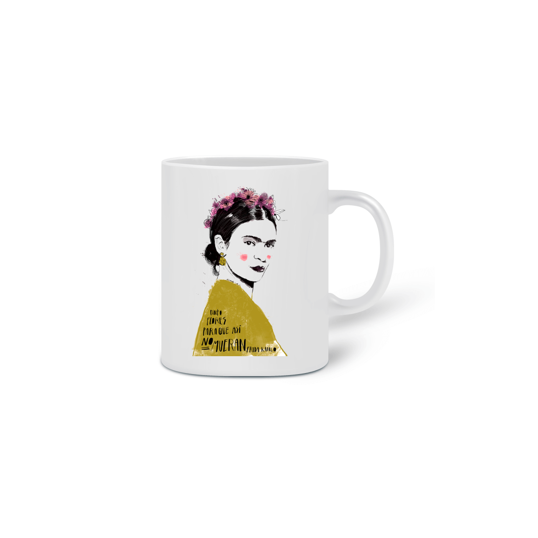 Nome do produto  Caneca Frida Flores