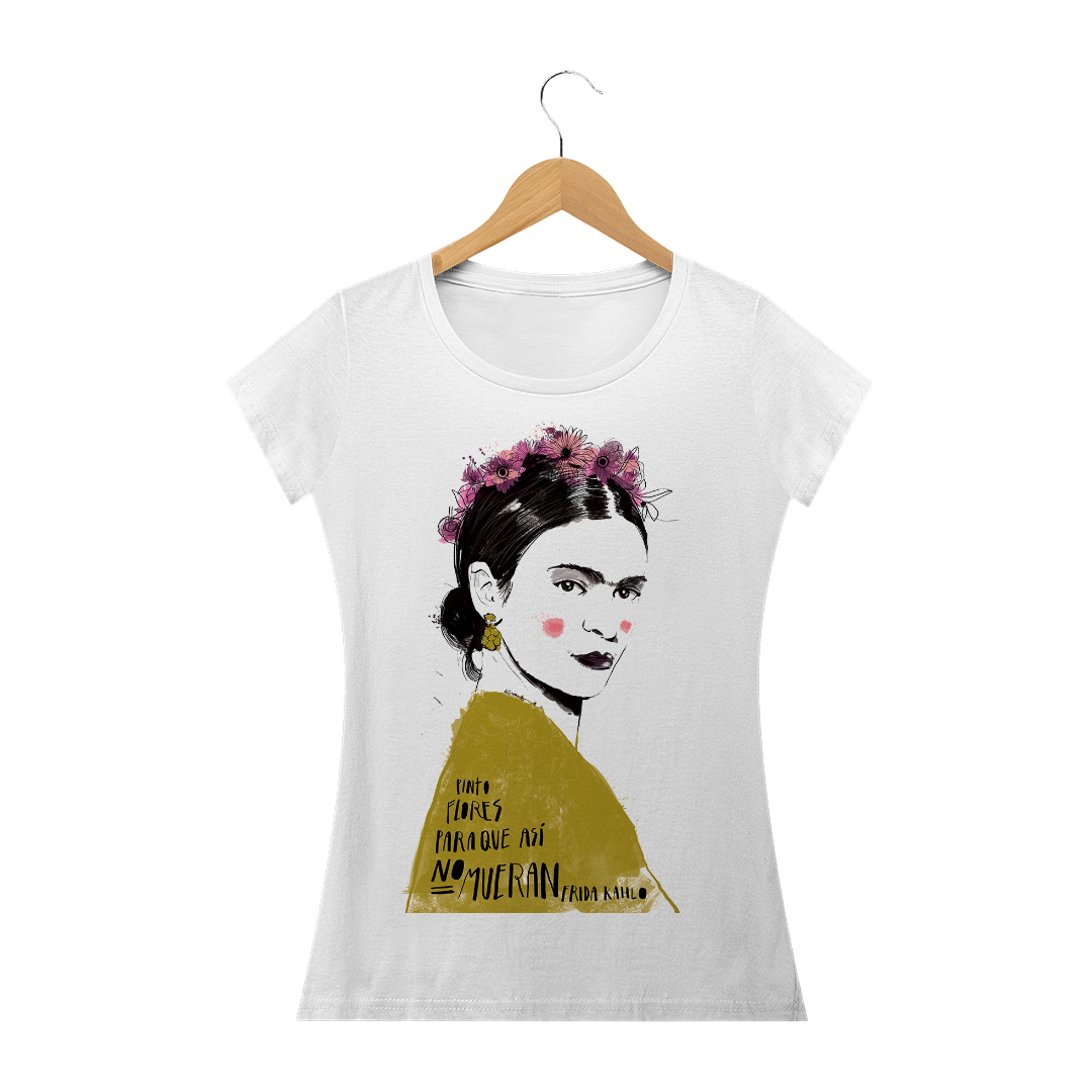 Nome do produto  Baby Look Frida Flores