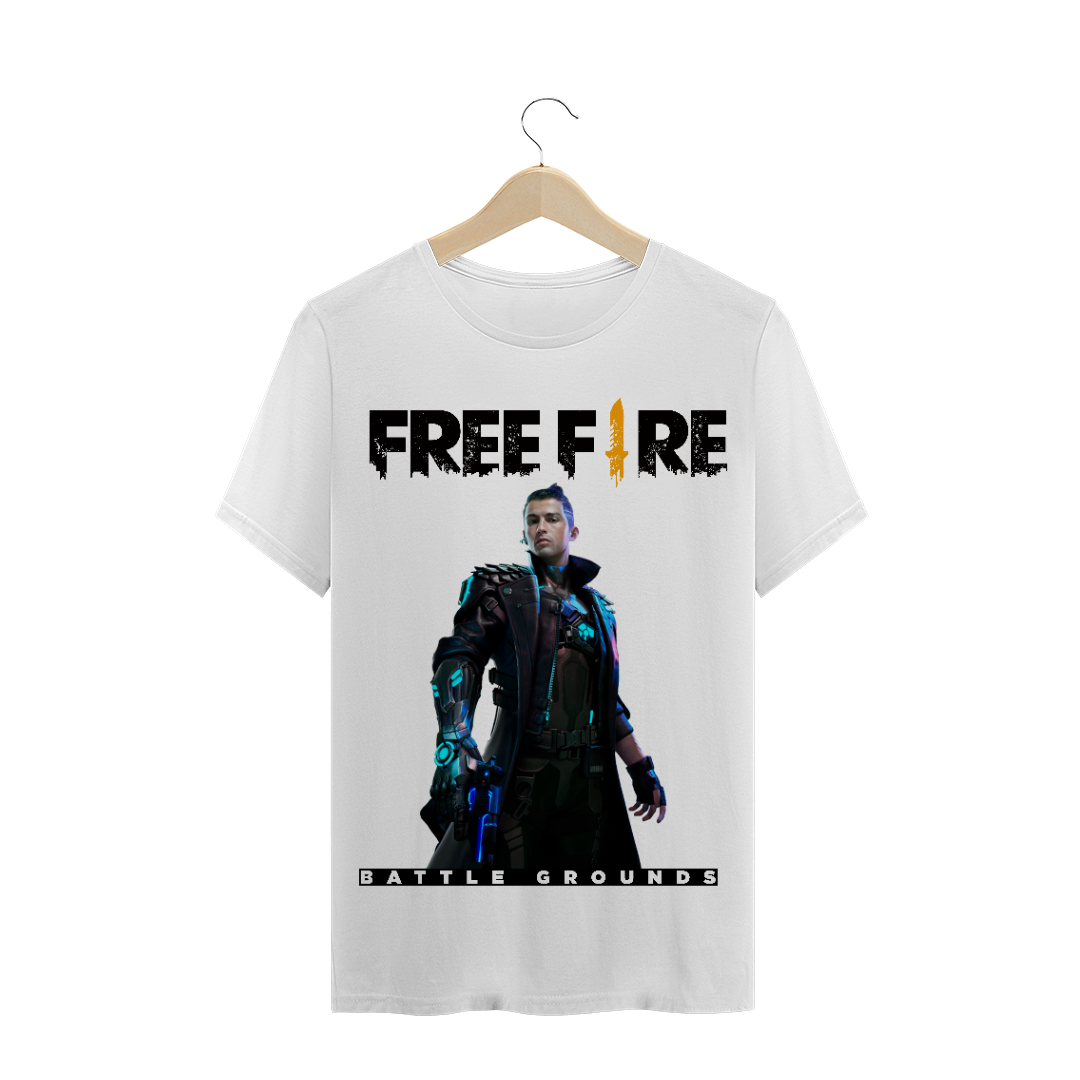 Nome do produto  Camiseta Free fire CR7 Adulto Branca