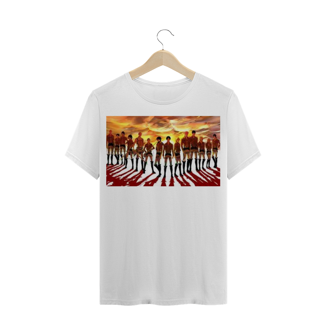 Camiseta shingeki no kyojin Masculina 