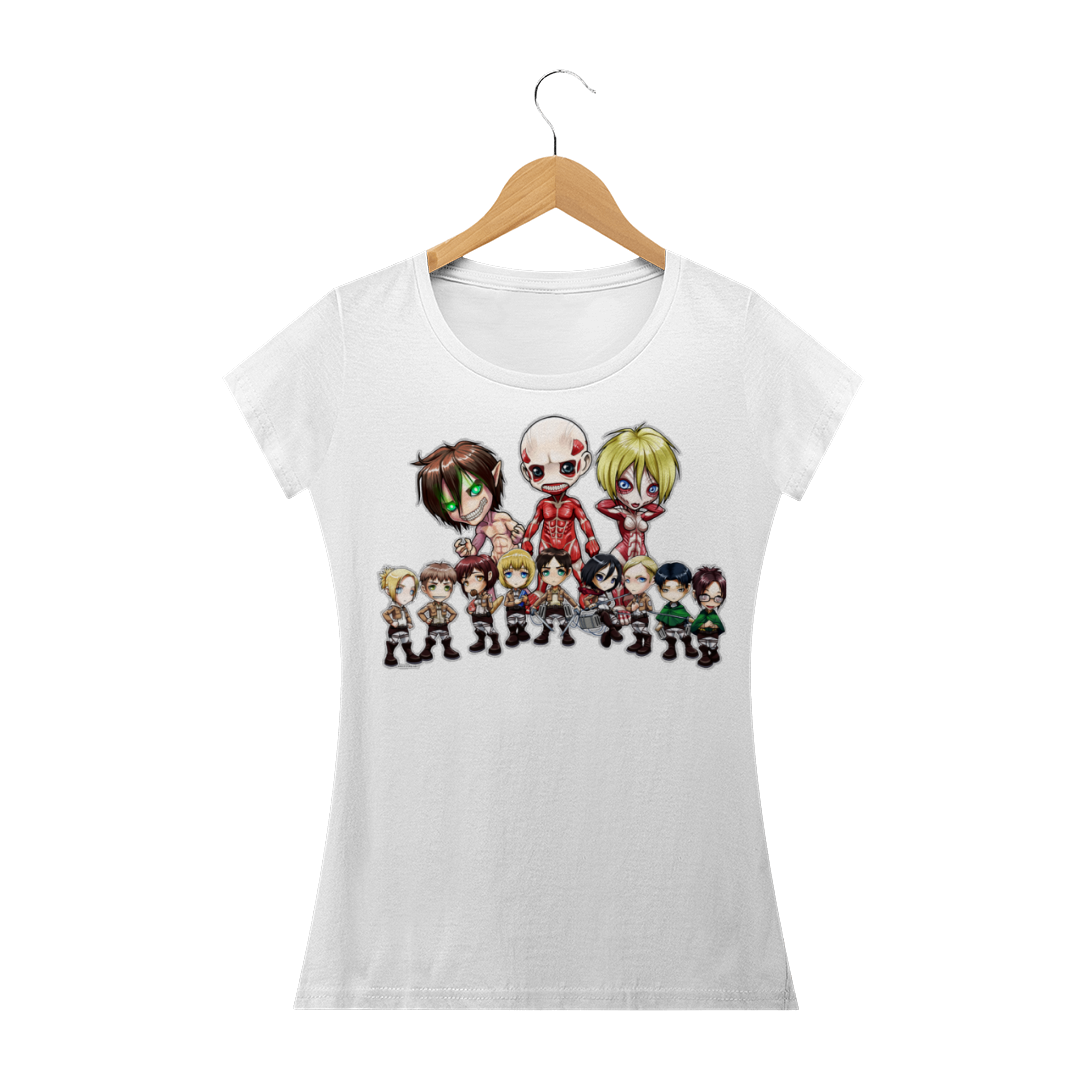 Nome do produto  Camiseta Shingeki no kyojin Feminina
