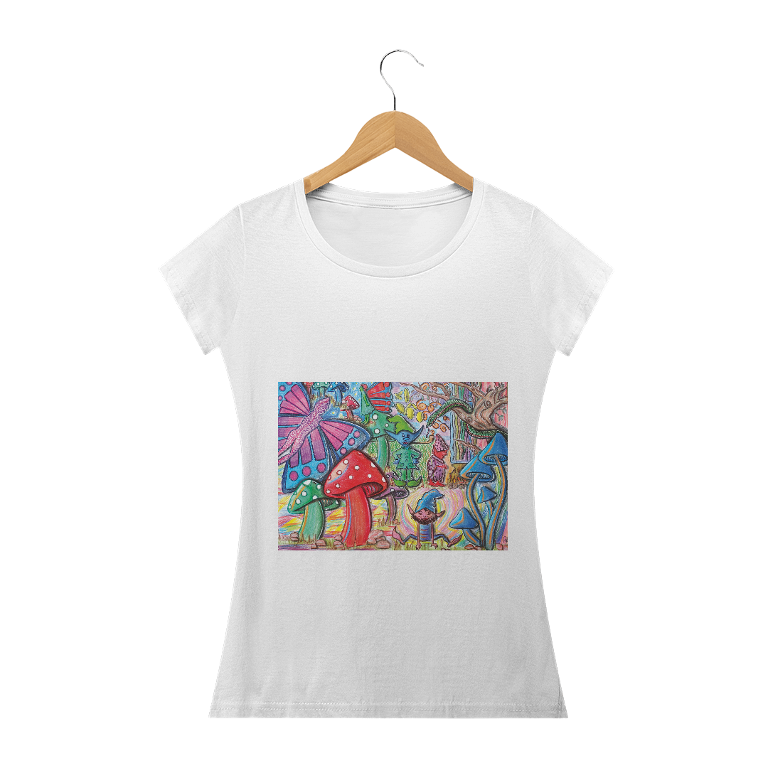 Nome do produto  T-best - Fem Babylong Floripa Astral Eu Vi Gnomos by Renata Licht