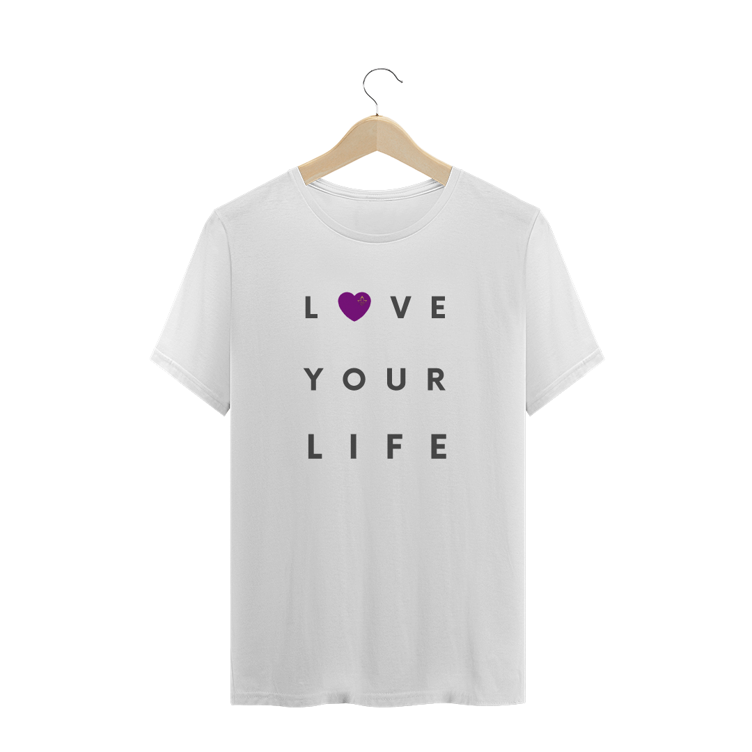 Nome do produto  Camiseta Nathalia Morgana Frase Love your life (Quality)