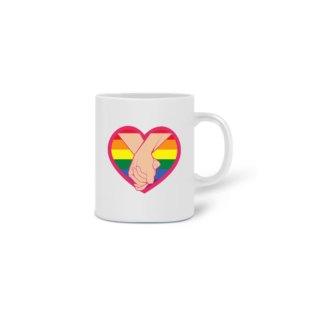 Nome do produto  Caneca LGBT heart