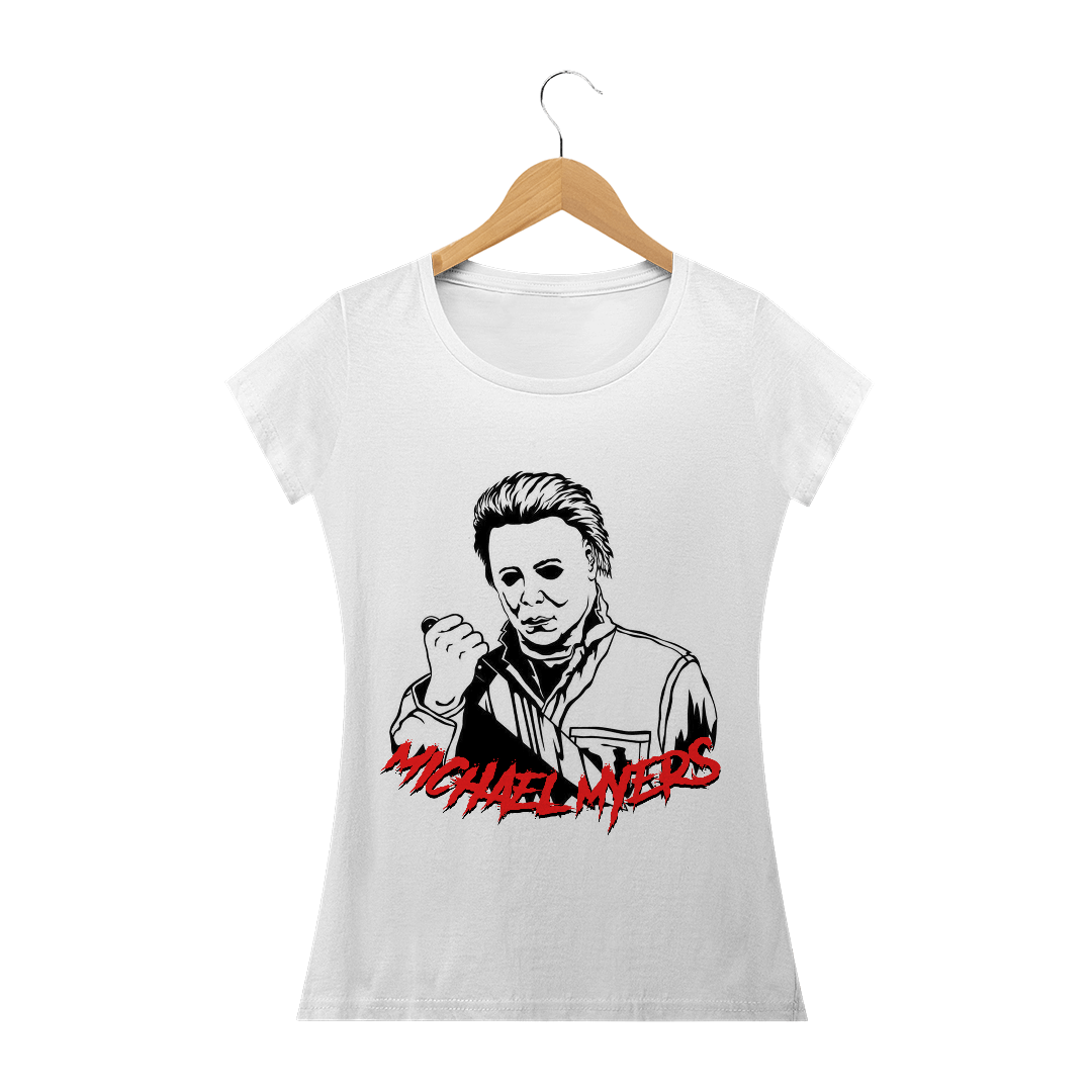 Nome do produto  Michael Myers Camiseta Branca 