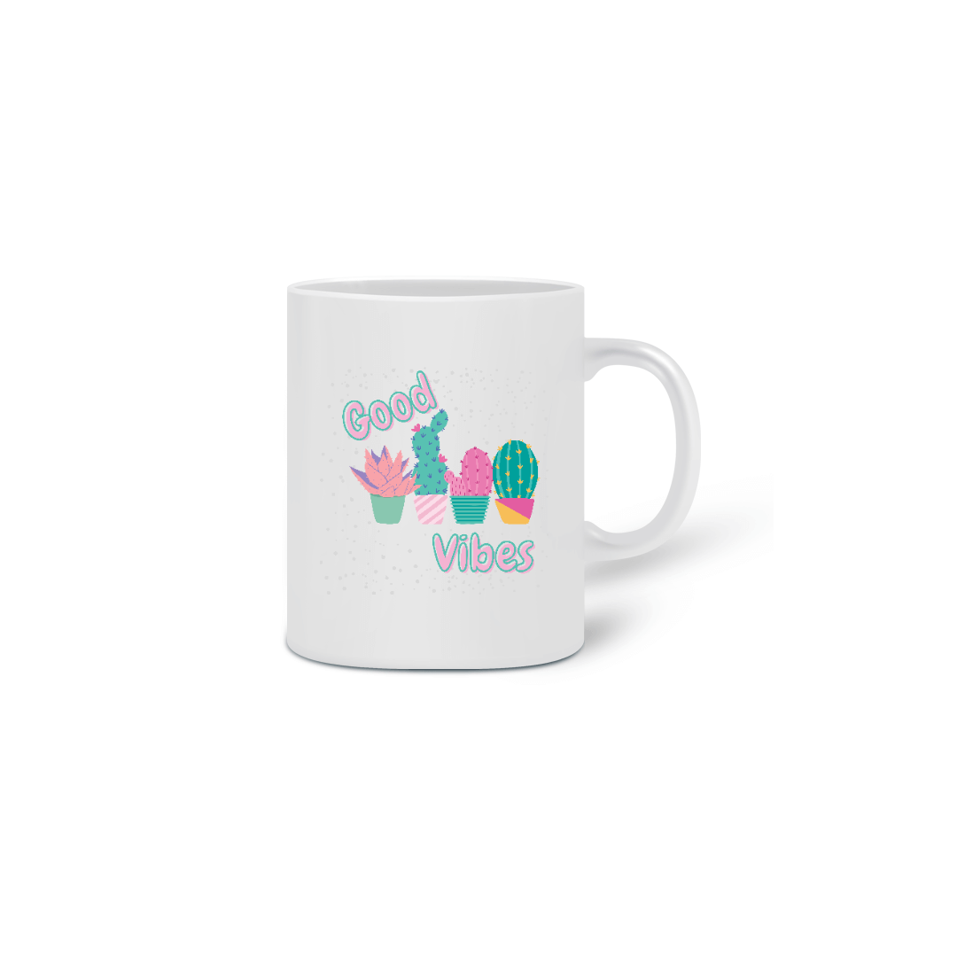Nome do produto  Caneca Cacto Good Vibes
