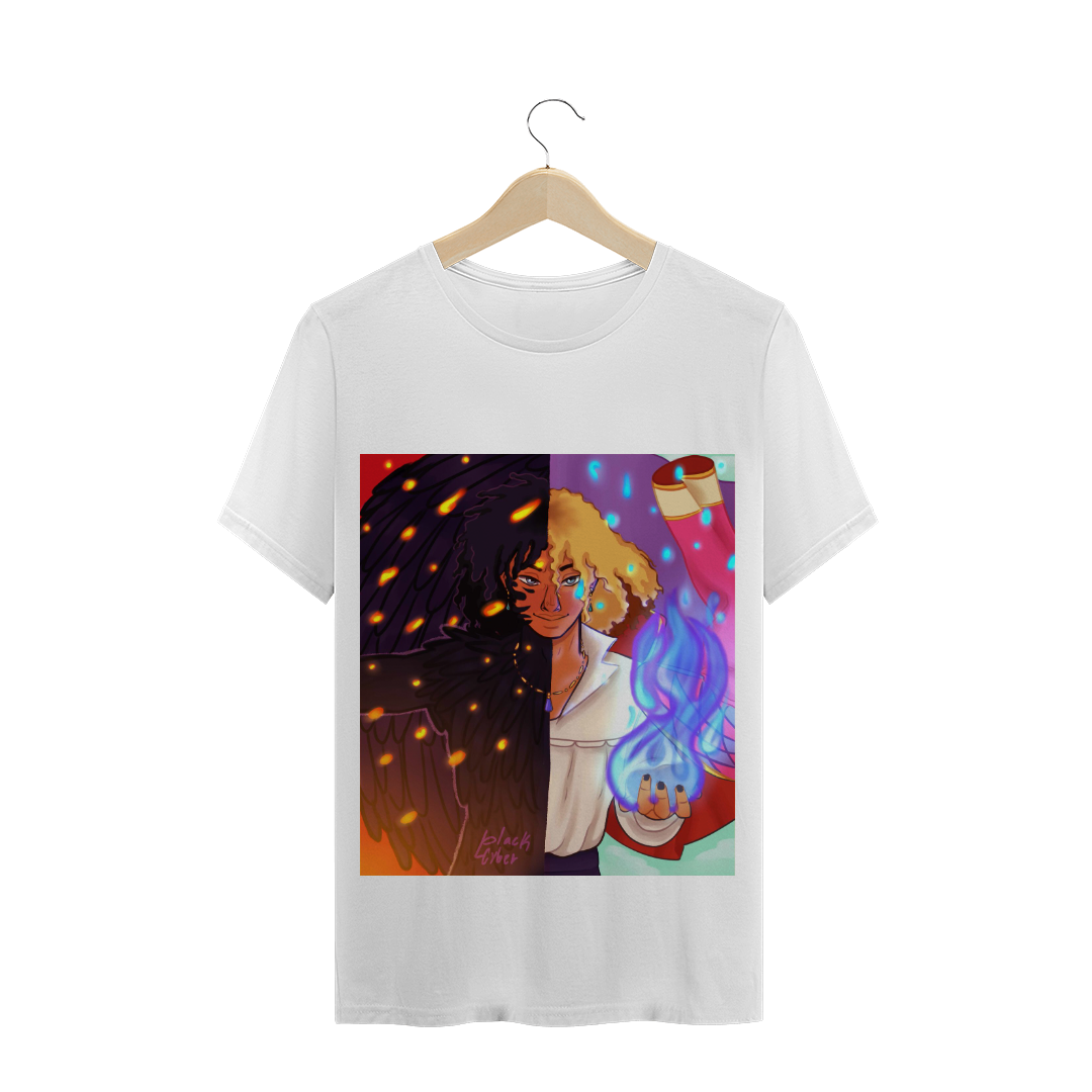 Nome do produto  Camiseta Castelo animado -Howl’s moving castle - Black Howl Fanart