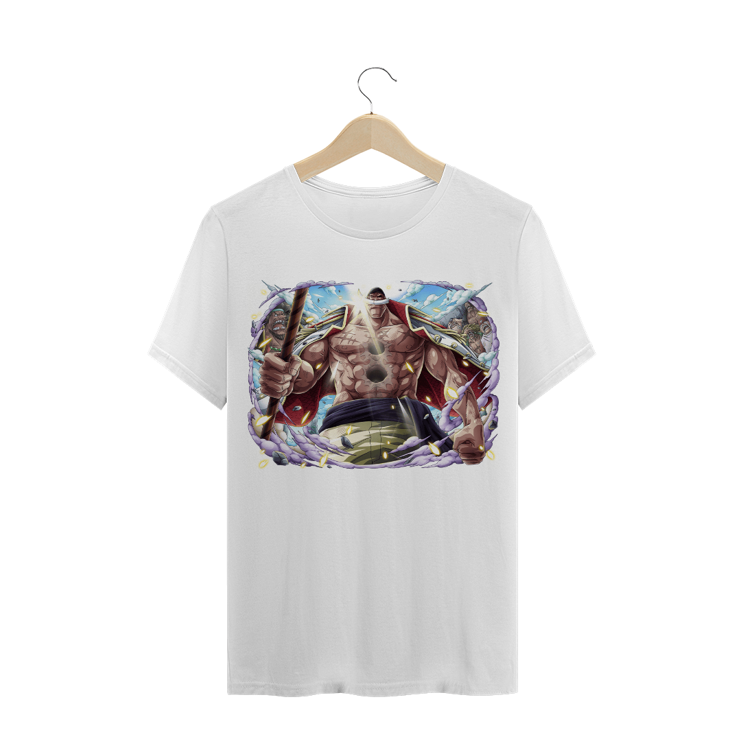 Camiseta One Piece Masculina - Barba branca