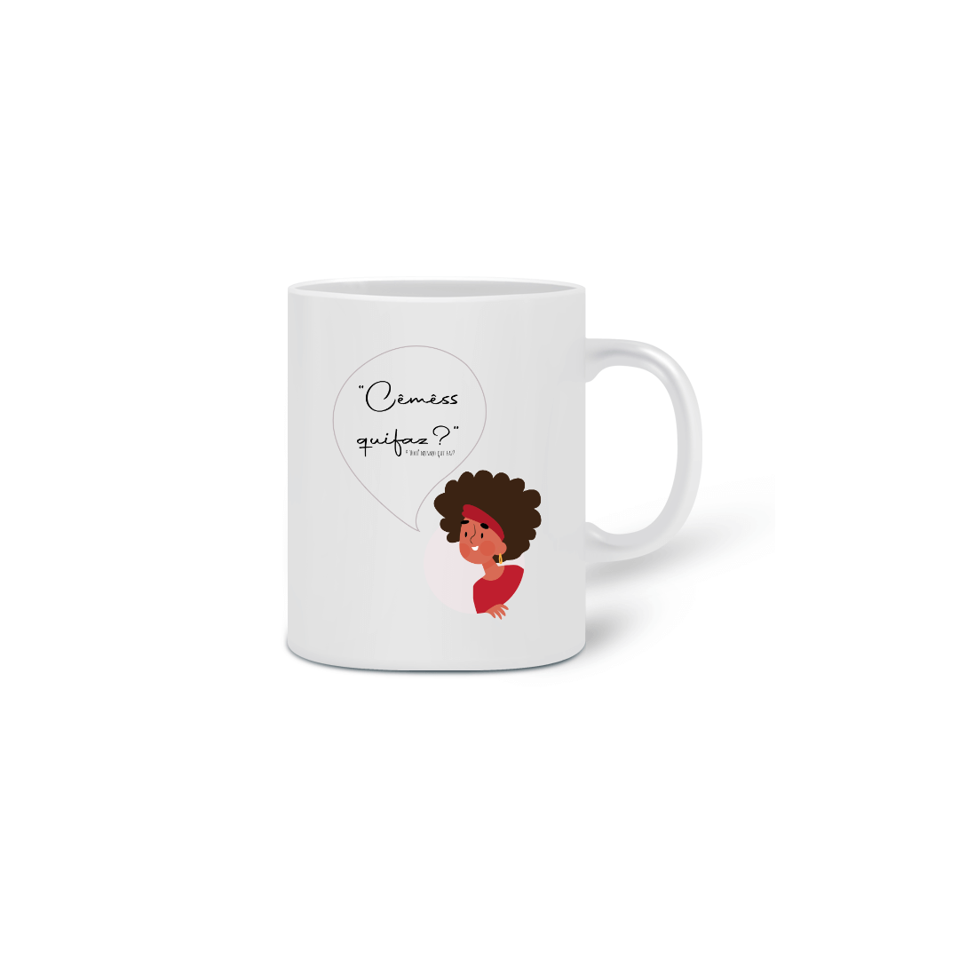 Nome do produto  Caneca Mineirês - Dani Vermelho Flô e Podcast Entrelaçadas