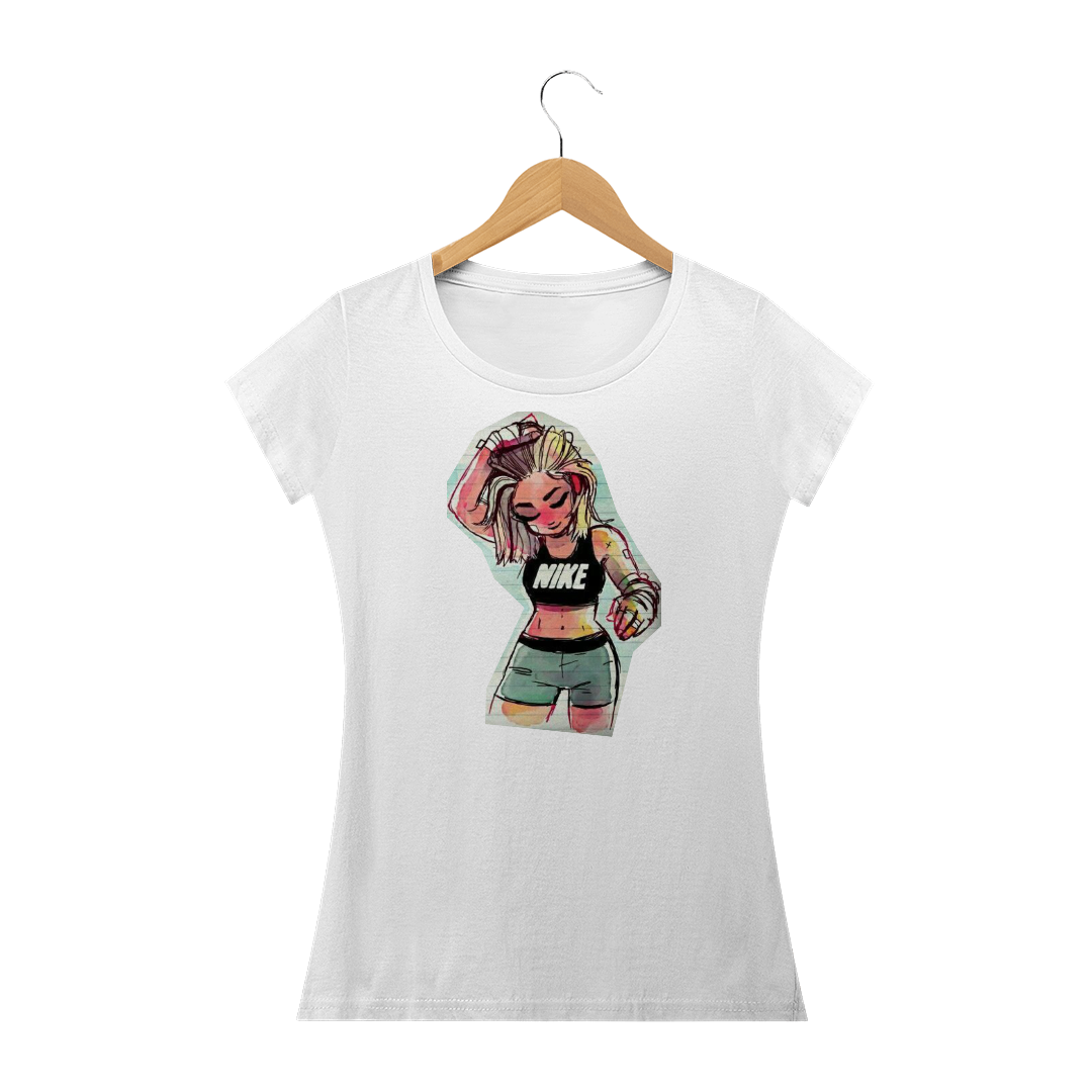 Nome do produto  Camiseta Feminina TROPO - Moça Boxeadora b7