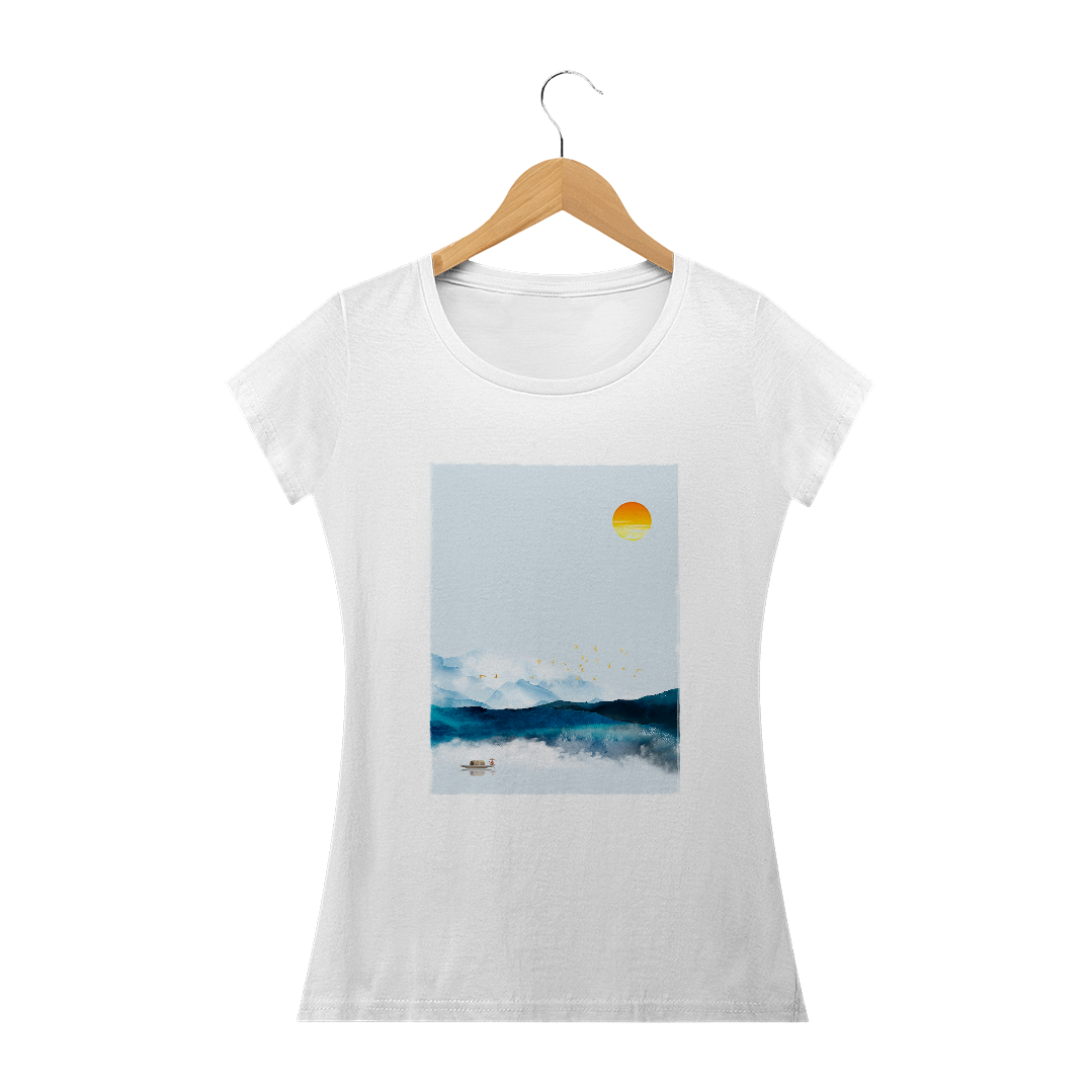 Nome do produto  Artística - Paisagem (Baby Look)