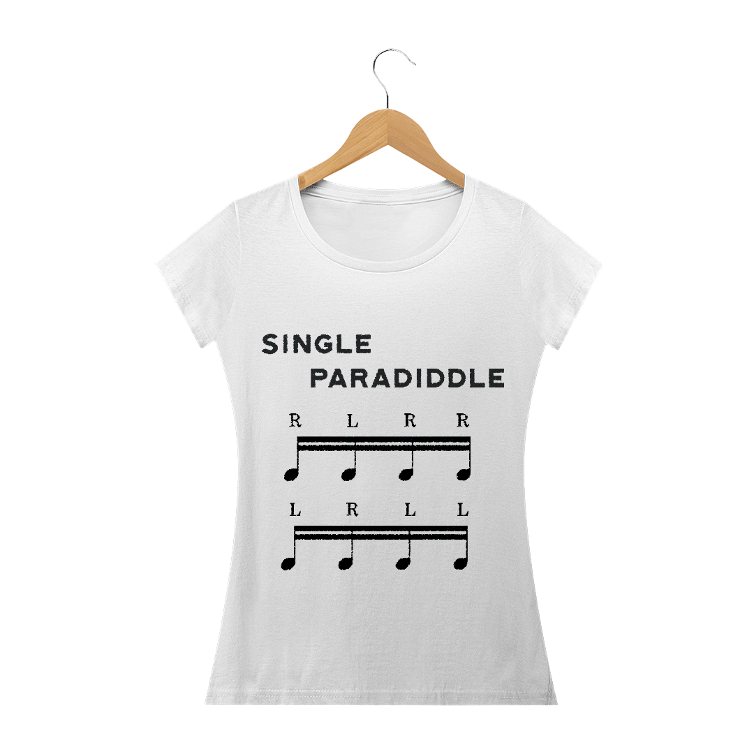 Nome do produto  Single Paradiddle - Branca Feminina