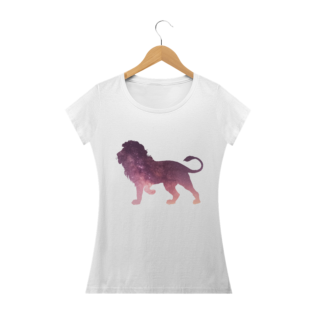 Leão Camiseta Baby Look Feminina