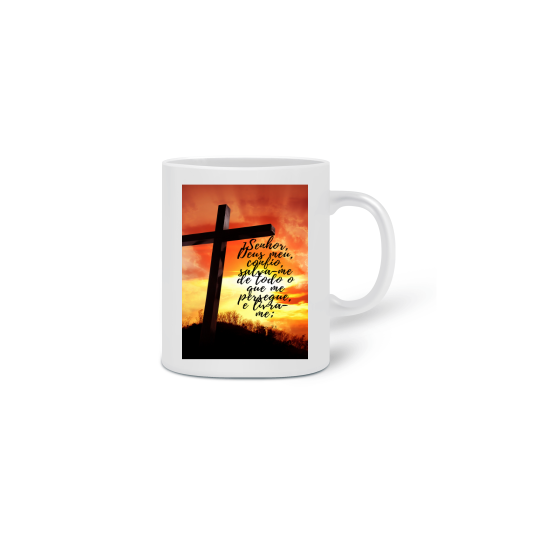 Caneca com salmo 7.1