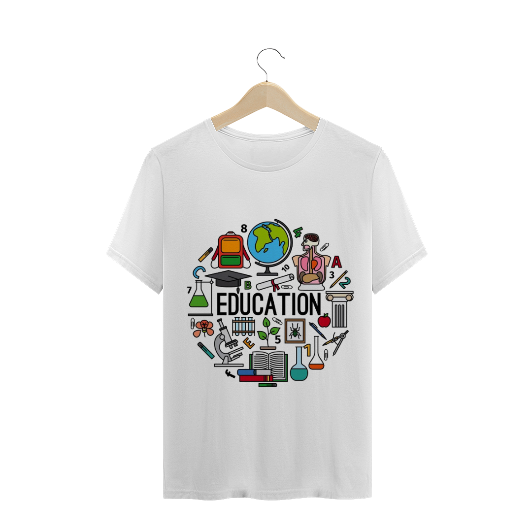 Camiseta educação Plus Size