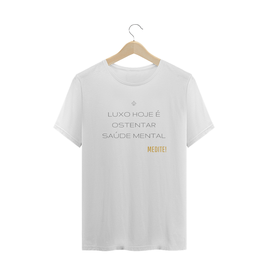 Nome do produto  Camiseta Nathalia Morgana Frase Luxo hoje é (inspire-se)