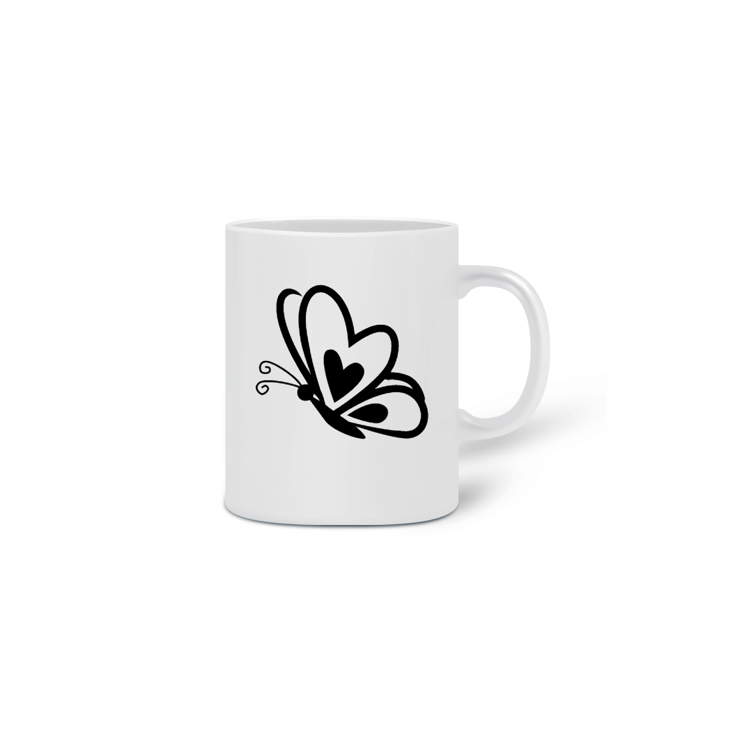 Nome do produto  Caneca borboleta