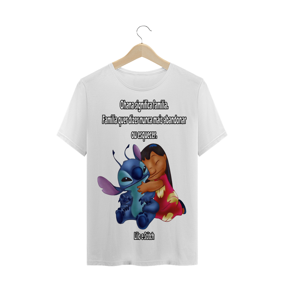 Nome do produto  T-SHIRT PRIME OHANA FRASES FILMES