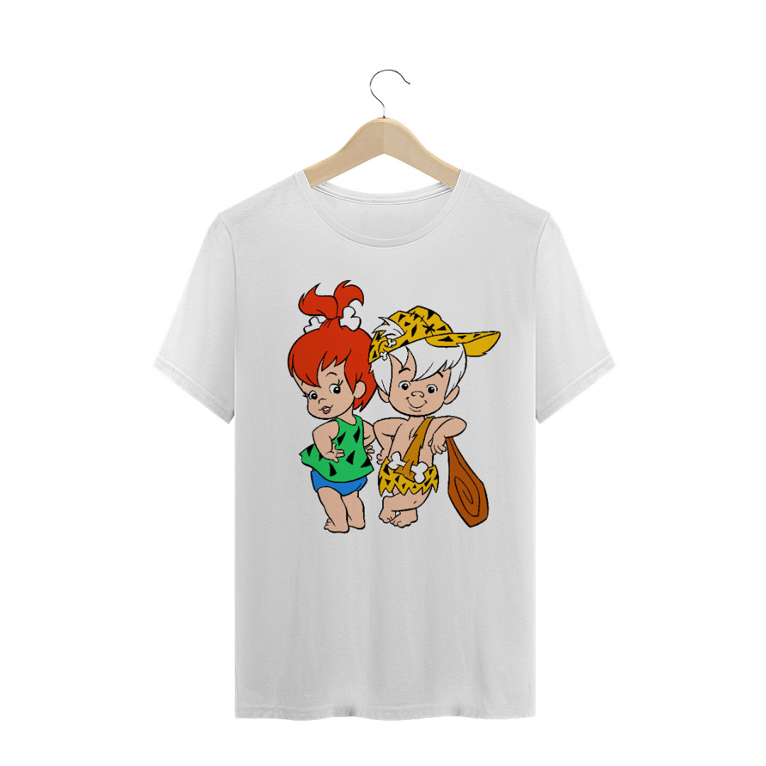 Nome do produto: Camiseta Os Flintstones - Bam-Bam e Pedrita