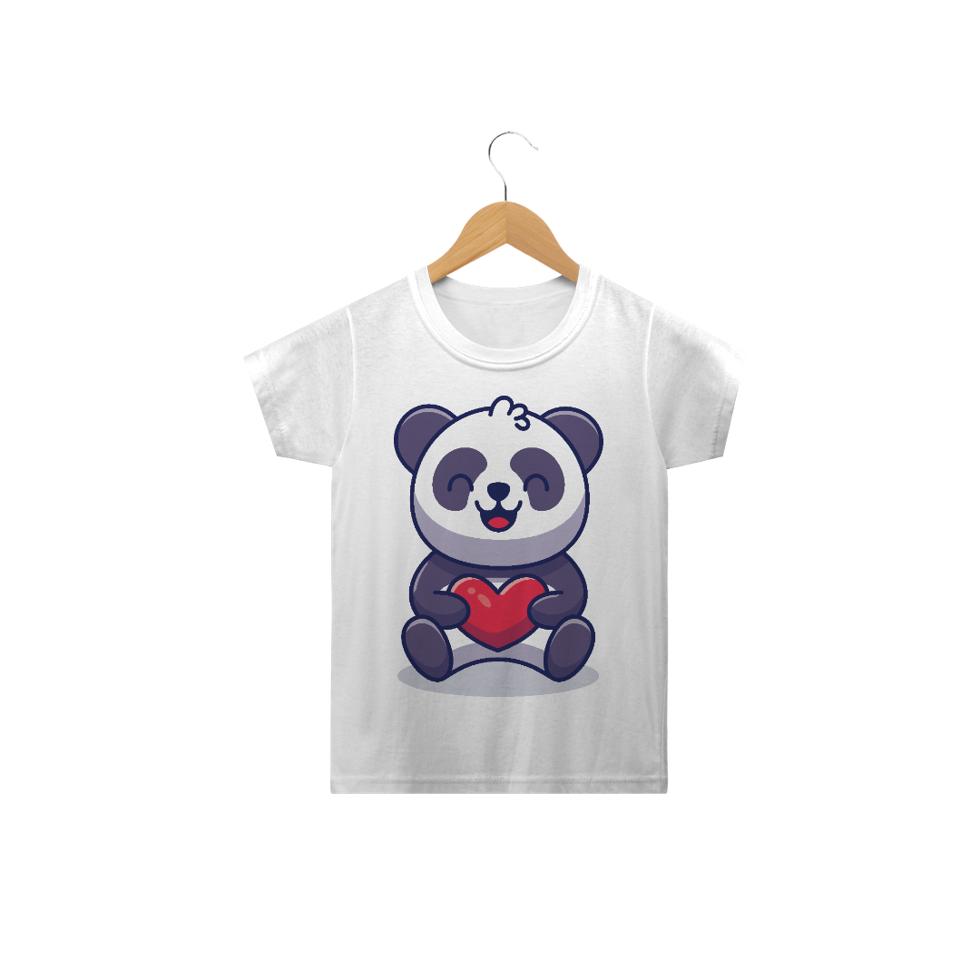 Nome do produto  Panda Love | Camiseta Infantil | Camisetassauro