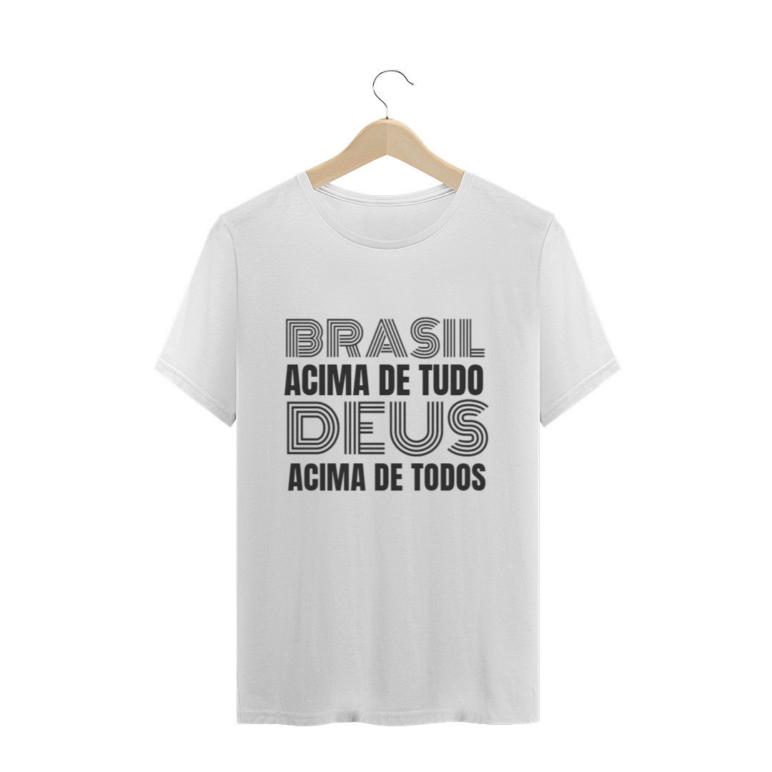 Nome do produto  Brasil acima de tudo Deus acima de todos - CAMISETA ANTI COMUNISTA (PRETO E BRANCA)