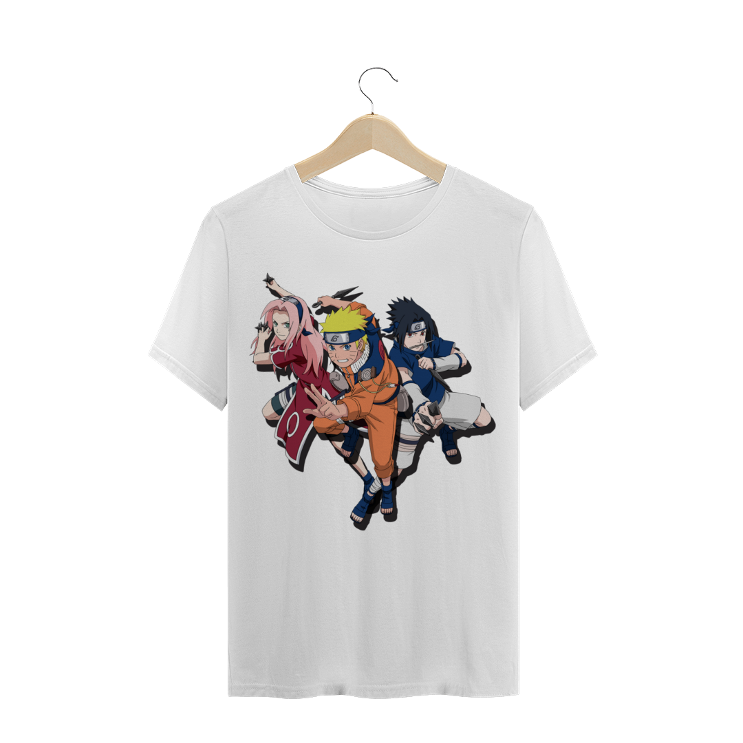 Nome do produto  Camisa Naruto, Sakura e Sasuke