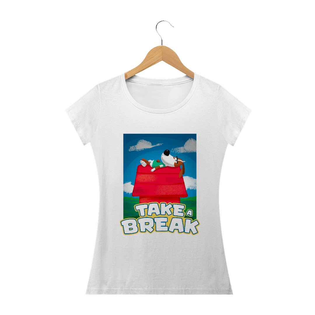 Nome do produto  Camiseta Feminina - Take a Break