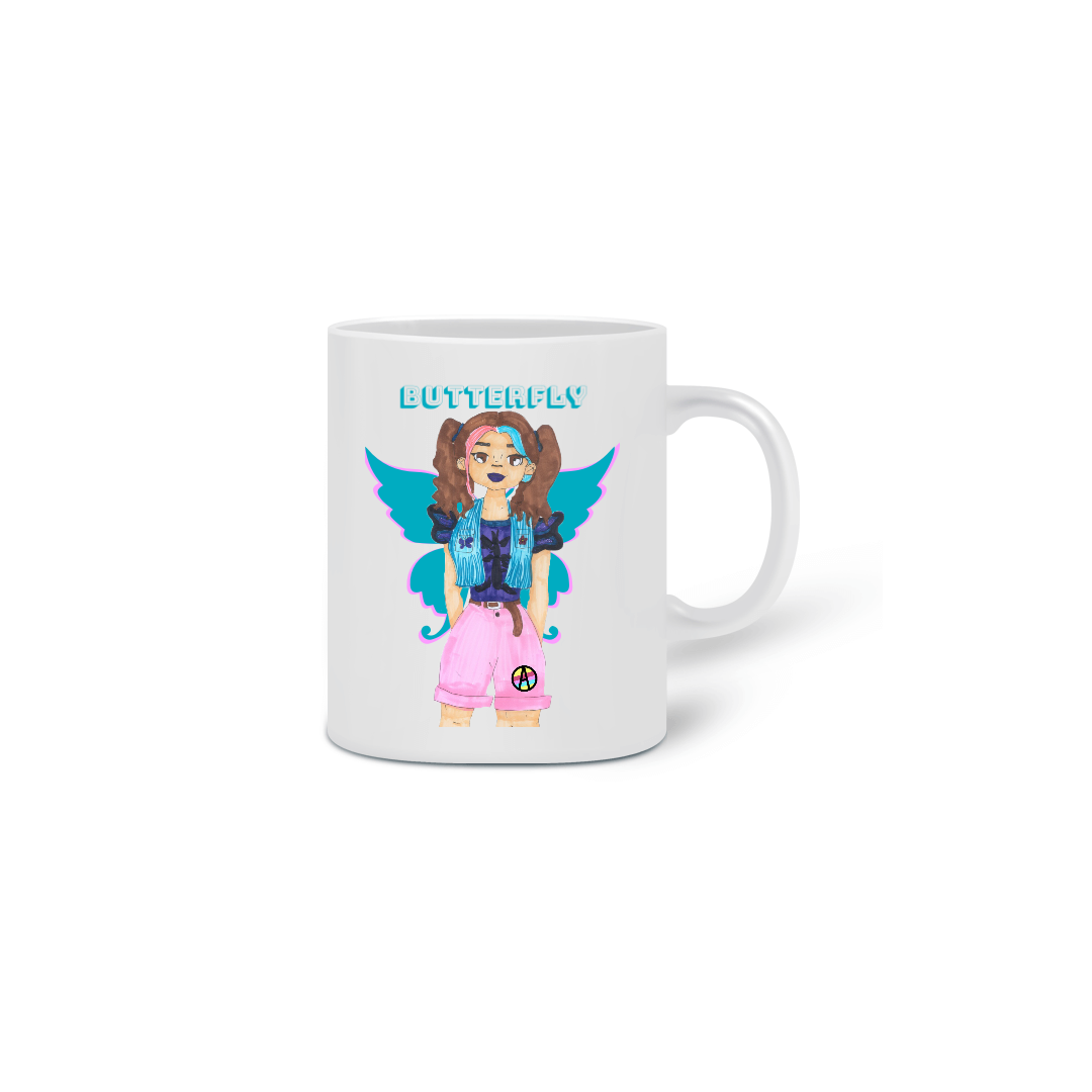 Nome do produto  Caneca Lucy butterfly 