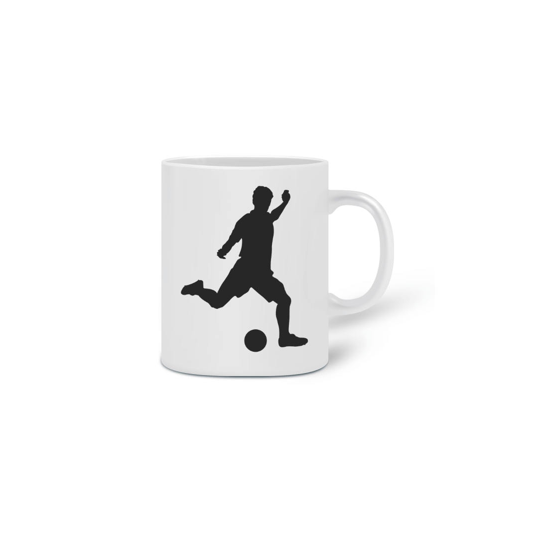 Nome do produto  Caneca Silhueta Jogador de Futebol