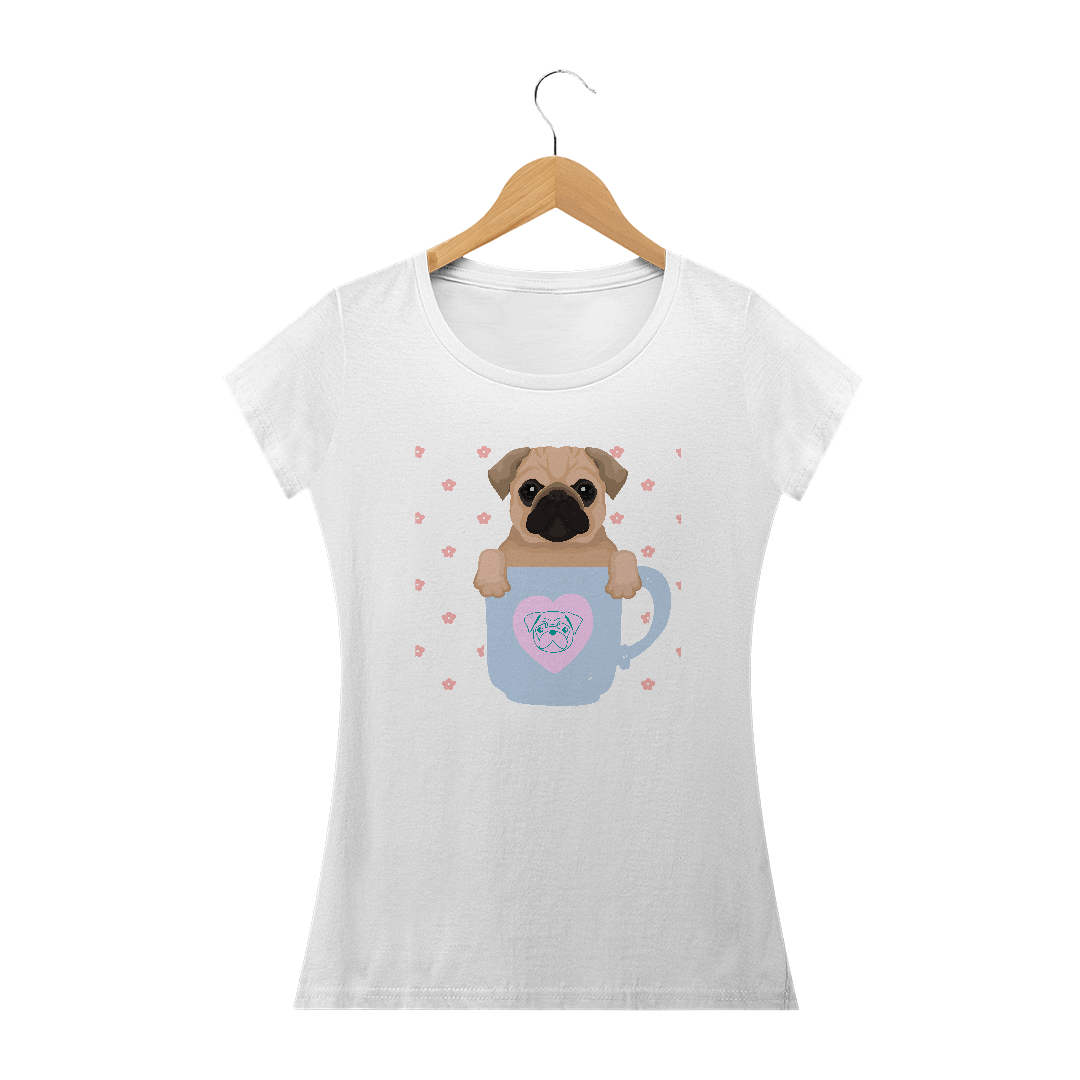 Nome do produto  Baby Look Pug Lovers