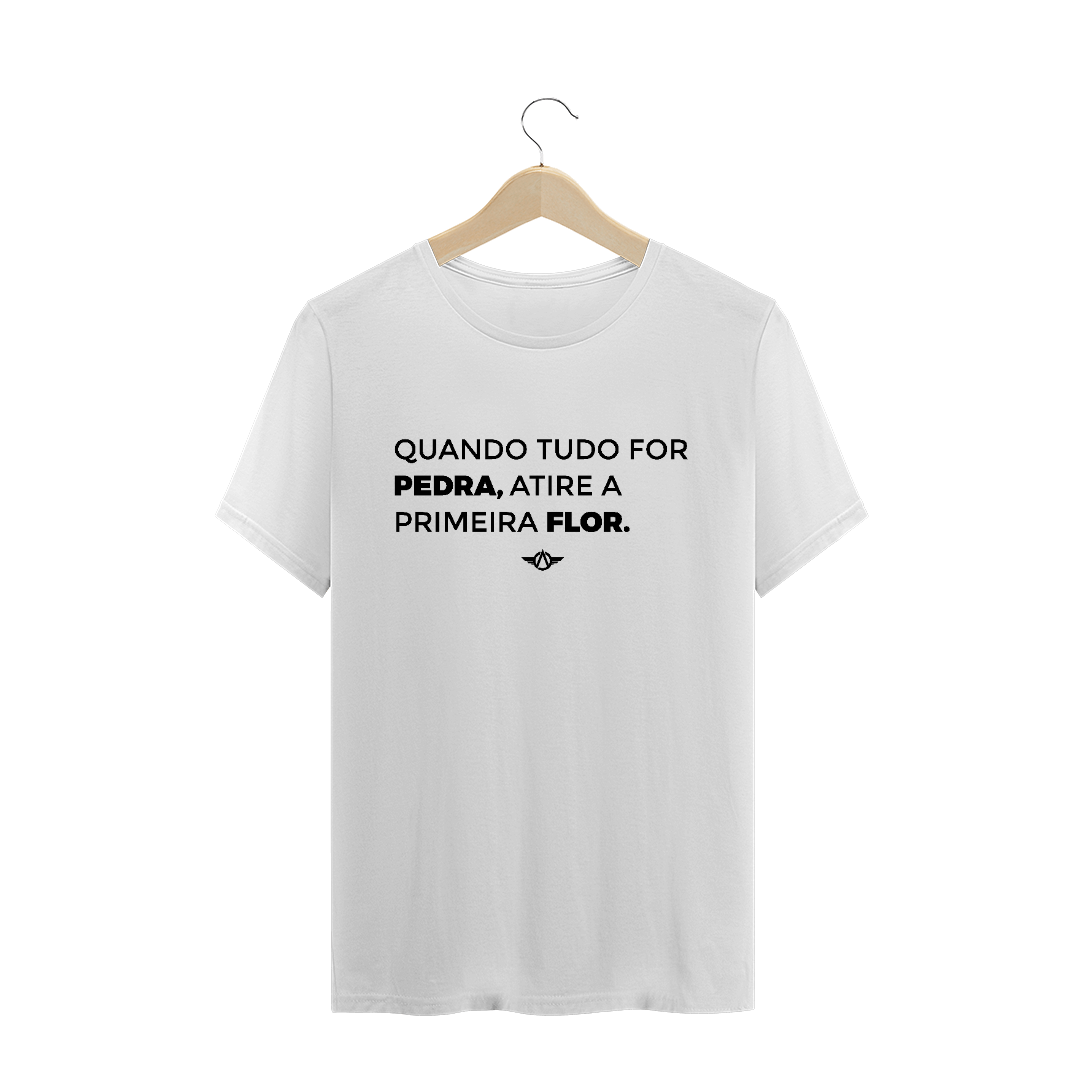 Nome do produto  Camiseta Premium Atire Flor_Branca
