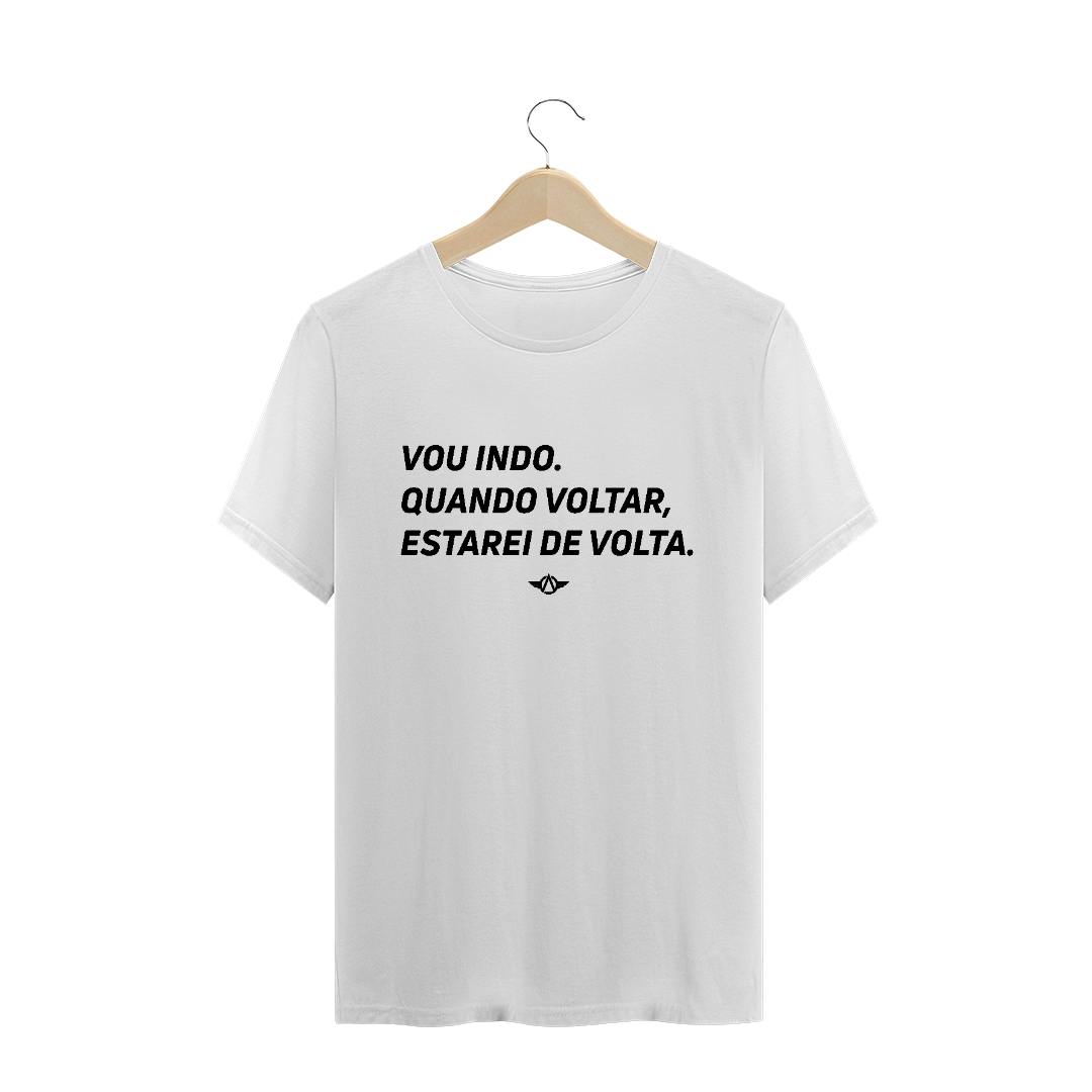 Nome do produto  Camiseta Branca_Vou Indo_Masculina